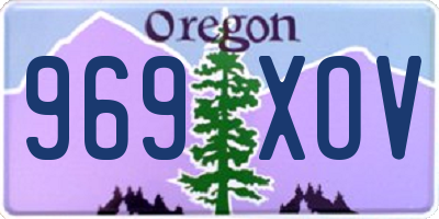 OR license plate 969XOV