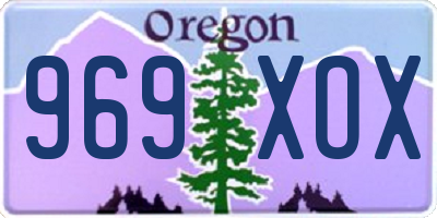 OR license plate 969XOX
