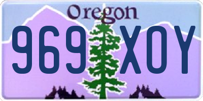 OR license plate 969XOY