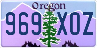 OR license plate 969XOZ