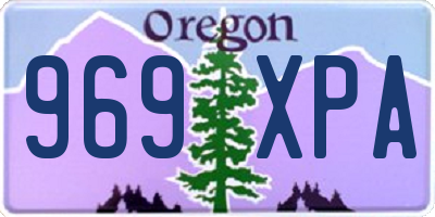 OR license plate 969XPA