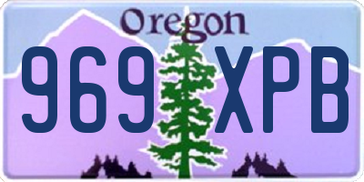 OR license plate 969XPB