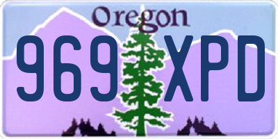 OR license plate 969XPD