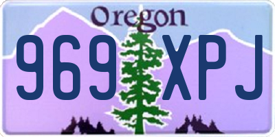 OR license plate 969XPJ