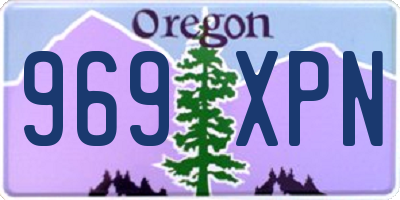 OR license plate 969XPN