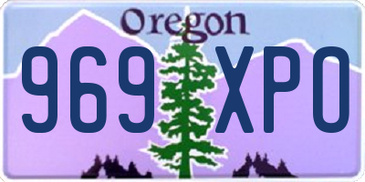OR license plate 969XPO