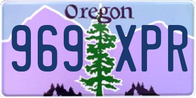 OR license plate 969XPR