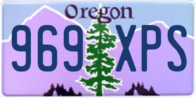 OR license plate 969XPS