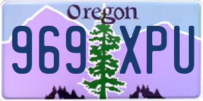 OR license plate 969XPU
