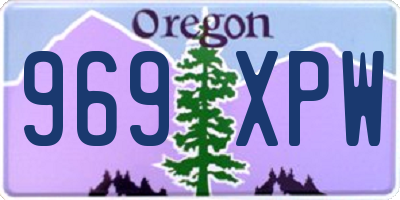OR license plate 969XPW