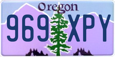 OR license plate 969XPY
