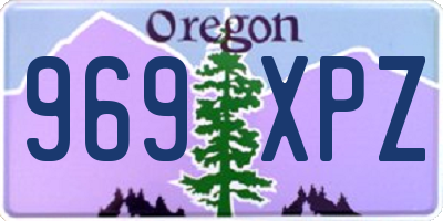 OR license plate 969XPZ