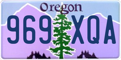 OR license plate 969XQA