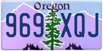 OR license plate 969XQJ