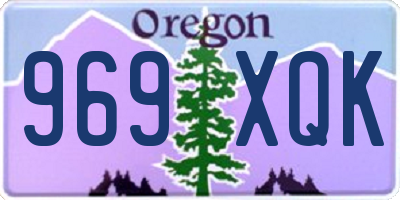 OR license plate 969XQK