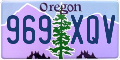 OR license plate 969XQV