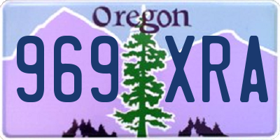 OR license plate 969XRA