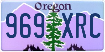 OR license plate 969XRC