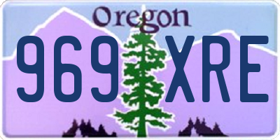 OR license plate 969XRE