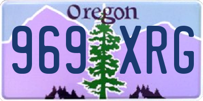 OR license plate 969XRG