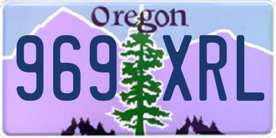OR license plate 969XRL