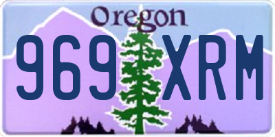 OR license plate 969XRM