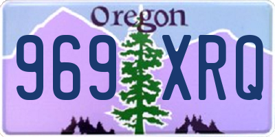 OR license plate 969XRQ