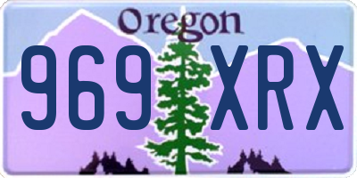 OR license plate 969XRX