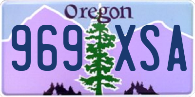 OR license plate 969XSA