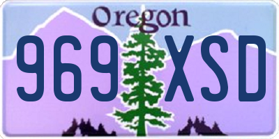 OR license plate 969XSD