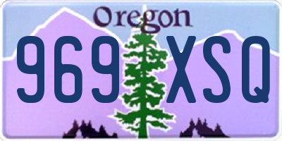 OR license plate 969XSQ