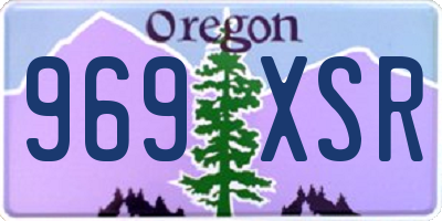 OR license plate 969XSR