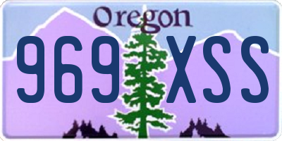 OR license plate 969XSS