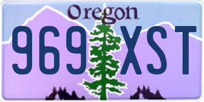 OR license plate 969XST