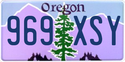 OR license plate 969XSY