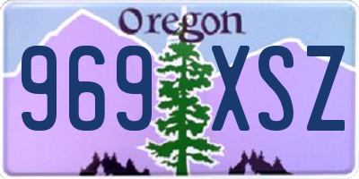 OR license plate 969XSZ