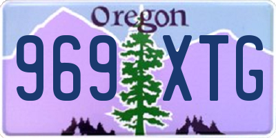 OR license plate 969XTG
