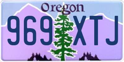 OR license plate 969XTJ