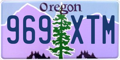 OR license plate 969XTM