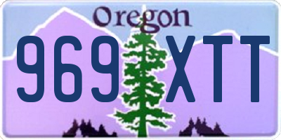 OR license plate 969XTT
