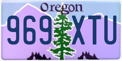 OR license plate 969XTU