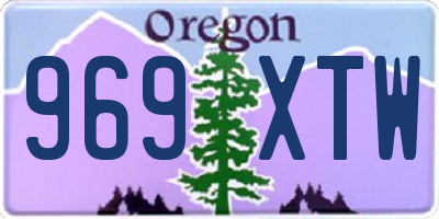 OR license plate 969XTW