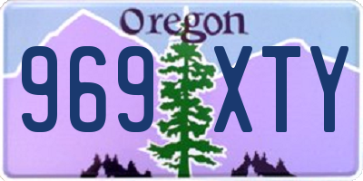 OR license plate 969XTY