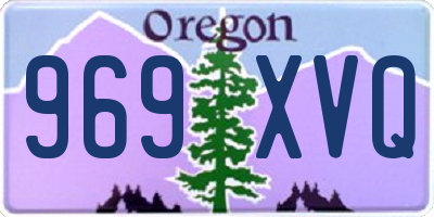 OR license plate 969XVQ