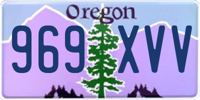 OR license plate 969XVV