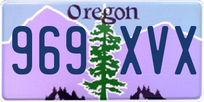 OR license plate 969XVX