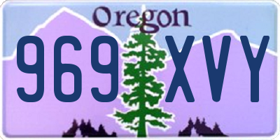 OR license plate 969XVY