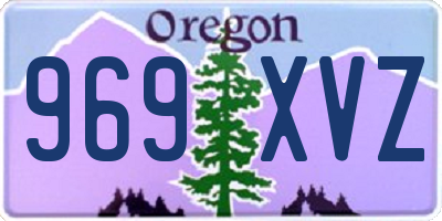 OR license plate 969XVZ