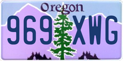 OR license plate 969XWG