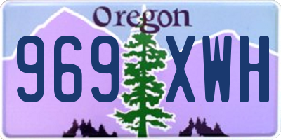 OR license plate 969XWH